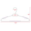 30 Pack Bendable Plastic Hangers Light-Weight Non-Slip Clothes/Suit Hangers (Purple)