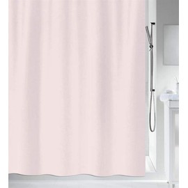 Spirella Anti-Mould Shower Curtain - Anti-Bacterial, Washable, Waterproof - Polyester, "Primo" 240 x 180 cm, Pink
