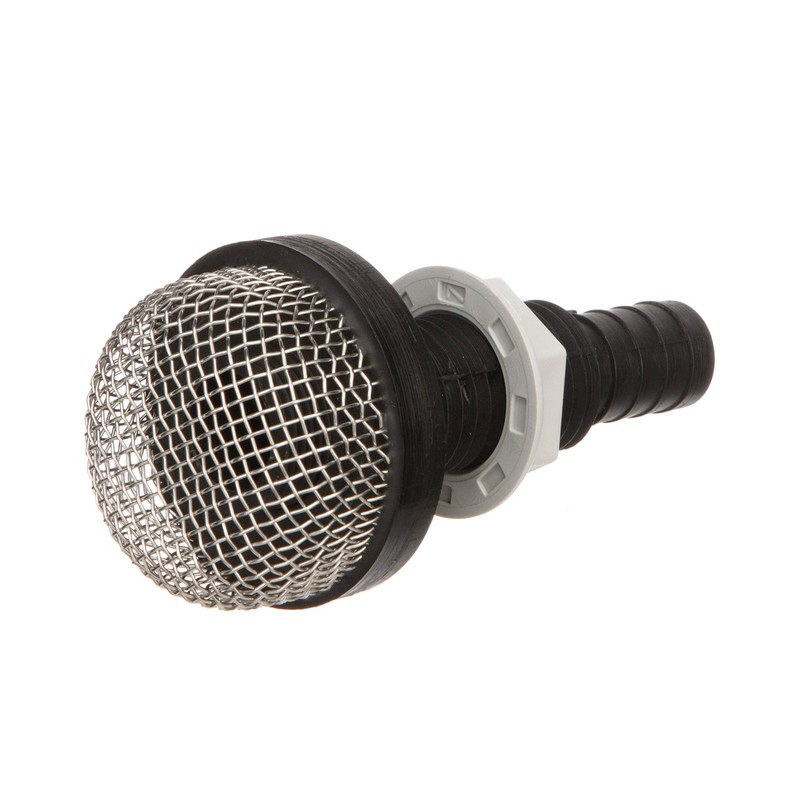 Seachoice Thru-Hull Strainer Mount with Aerator Screen, Fits 3/4 in.