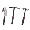 3PCS Garden Tool Set Iron Stainless Steel Five Teeth Rake
