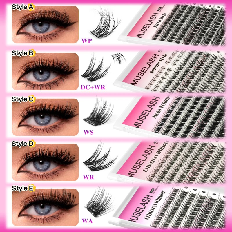USA Ready to Ship 120pcs 8-16mm Pre-Glue Diy Lash Kit