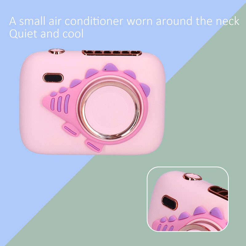 Handheld Fan Portable Hanging Neck Fan Camerashaped Mini Fan with