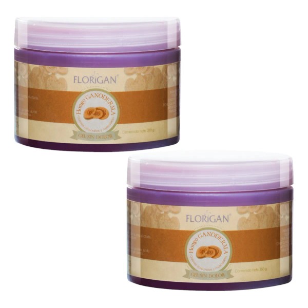 Gel Sin Dolor Ganoderma 350grs. Florigan 2 Pzas