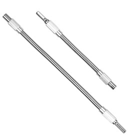 OWLMATE Set of 2 Magnetic Bit Holders, Angle Attachment Set Bit Extension, Screwdriver Extension Drill Bit Holder Bit 1/4 Hex Shank, 200 mm & 300 mm