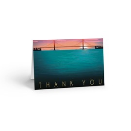 Stonehouse Collection Golden Gate Bridge Note Cards - San Francisco Thank You Boxed Note Card - 10 Cards & Envelopes - USA Made