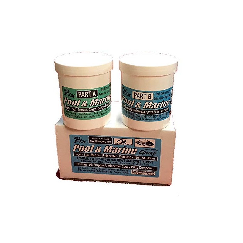 All Fix H20 Underwater EPOXY Putty Pool Marine Repair Cracks