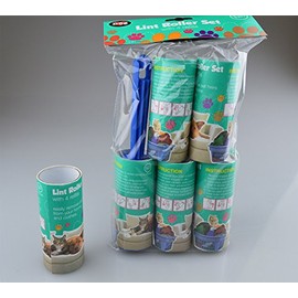 World of pets Lint Roller Set with 4 refills Dog Cat Pet Hair cleaning