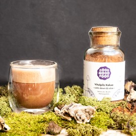 Goodmoodfood Organic Vital Mushroom Raw Cocoa Calm Down & Relax 210 g - Sustainable & Vegan - Relaxation and Enjoyment
