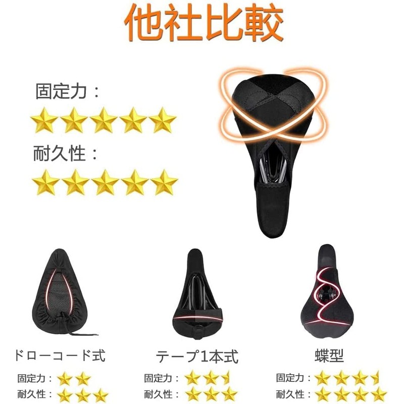 Oture Bicycle Saddle Cover, Super Thick, Memory Foam Cushion, Innovative