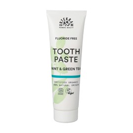 Urtekram Flouride Free Mint with Green Tea Toothpaste - Vegan - Organic - Natural Ingredients - Urtekram Dental, 75ml (Pack of 1)