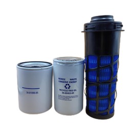 Filter Maintenance Service Kit Compatible with Carrier Reefer Unit 7300 7500,Air Filter 30-00471-20 Fuel Filter 30-01090-05 Oil Filter 30-00463-00 Replace PA5584 A5584 BD7317 LF9028 P559125 BF1224