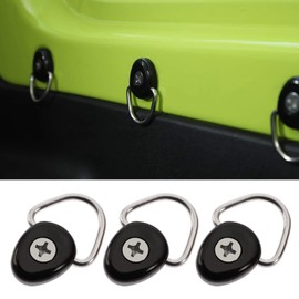 VGOL 10pcs D Rings Tie Down Anchors Hook Stainless Steel D Ring Buckle Compatible with Jimny 2019-2020 Trunk Cargo Area Car Interior Accessories