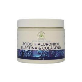Crema Facial De Noche Ácido Hialurónico, Elastina & Colágeno Regeneradora 400g