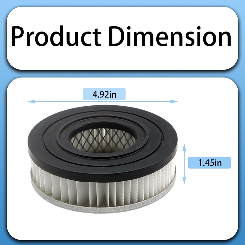 2 Pack HEPA Vacuum Motor Filters Compatible with PowerSmith PAVC101,