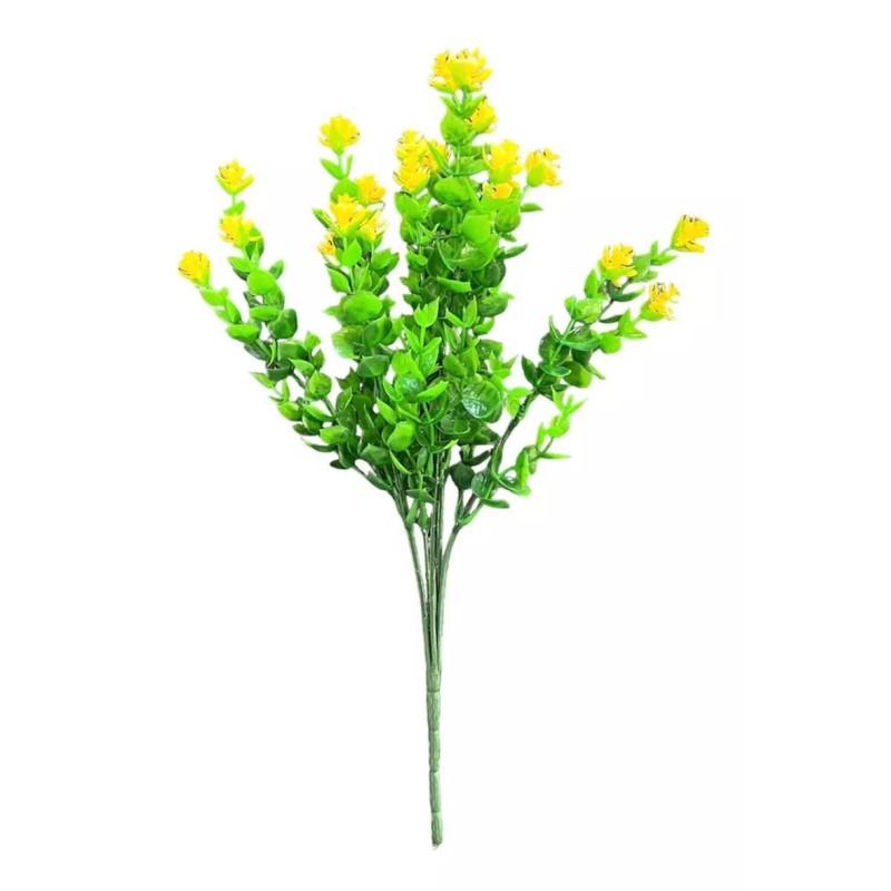 ARTIMATIC Plantas Artificiales 10 Pcs Decoración 33 Cm Con Flores