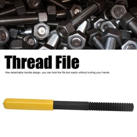 Thread Restorer File,Jadeshay Thread Repair Tool Hand Files,Screw Thread Restoring Tool Repair Accessory with Detachable Handle,Thread Repair File,for Studs,Bolts,Screws,Fittings