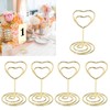 25Pcs Table Number Stands Heart Shaped Stable Base Sturdy Metal