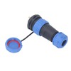 3 Pcs SP21 Aviation Connector 2 Pin IP68 Waterproof Rear