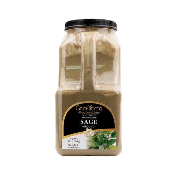 GranAroma Ground Sage, Earthy Flavor, Soups & Sauces, Versatile Herb