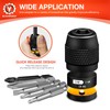 BLACKROBOT Quick Release Impact Bit Holders 1/4-Inch Square Drive to