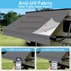 Dulepax RV Awning Fabric Replacement(13.2ft Fabric) Heavy Duty 16oz Vinyl