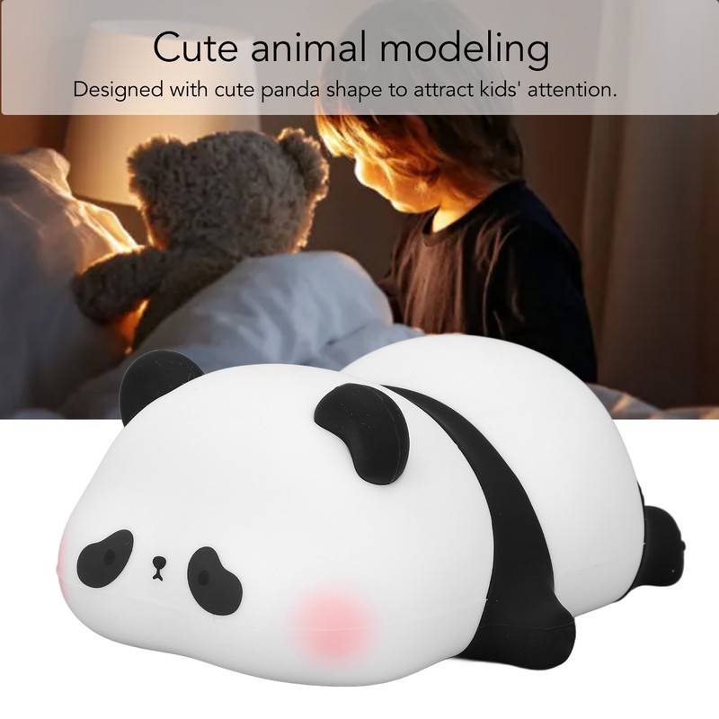 Night Light Silicone Panda LED 3 Gear Adjustable 1200mah Night