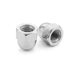 Cap Nuts M6 Galvanised Steel DIN 1587 Cap Nut High Shape Metric Thread (Thread: M6; Quantity: 10 Pieces)