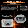 VEKTORIS 2PCS Rear Bumper License Plate Light Socket Bulb Holder