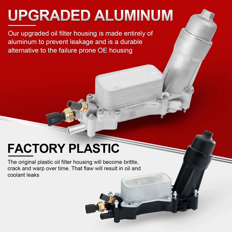 TIANLU Upgrade Full Aluminum Oil Filter Housing For 11-16 Jeep