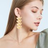 YISXVD Long Tassel Ginkgo Leaf Flower Earrings for Women Boho