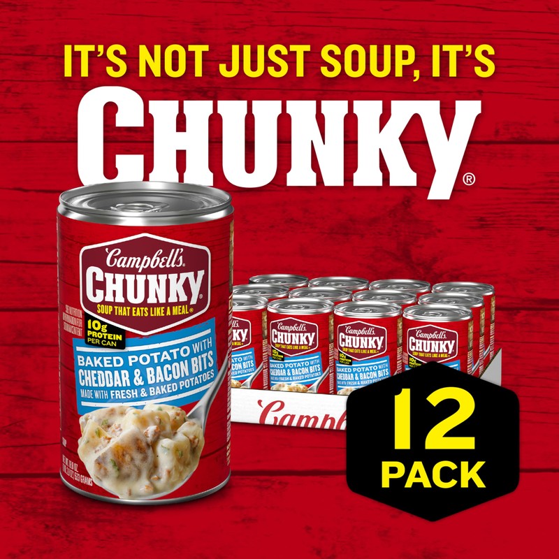 Campbell's Chunky Soup, Baked Potato with Cheddar and Bacon Bits