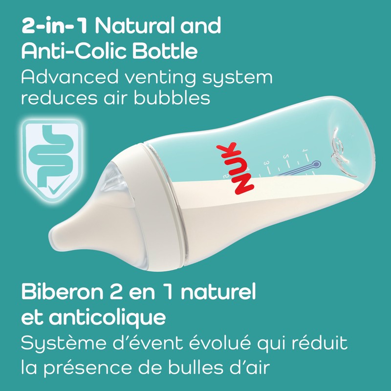 NUK Perfect Match Medium Flow Nipple, 2 Pack