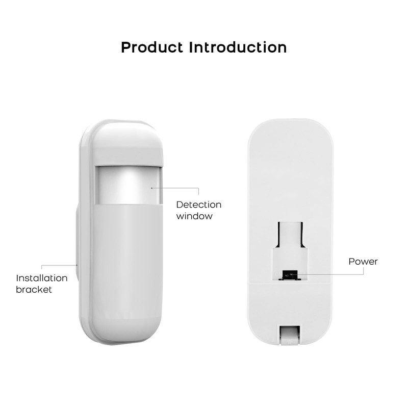 Infrared Home Intrusion Sensor,PIR Motion Detector Anti-Theft for PGST Home