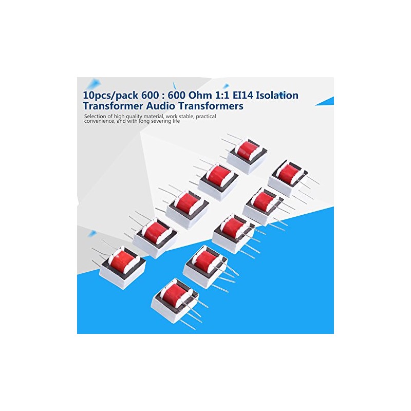 Yosoo nineone Audio Transistor Film Capacitor 10pcs Audio Transformer 600:600
