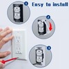 DECOHS 10 Pcs Wall Plate Spacer- Metal Flush Fit Device