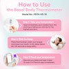 Digital Basal Body Oral Thermometer: Easy@Home Large Backlit Display -