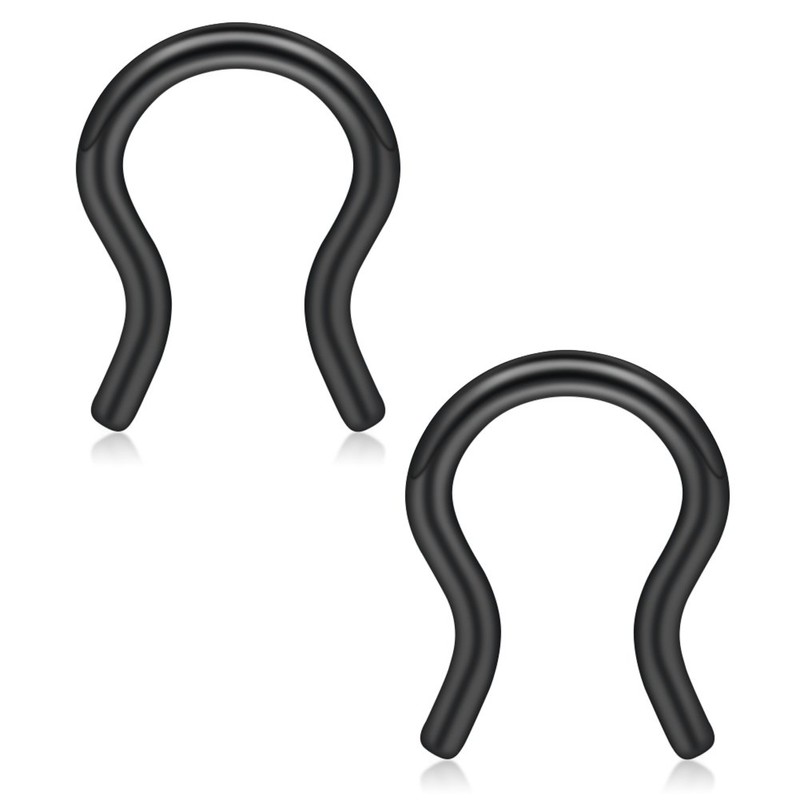 Ruifan 316L Surgical Steel U-Shaped & Horseshoe Nose Septum Hanger