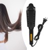 Hair Straightener Wide Steam Flat 4 Level Adjustable Temperature Black
