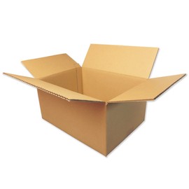 Compos Cardboard (Corrugated Box) Delivery 80 Size, Interior Dimensions 13.7 x 9.6 x 6.3 inches (344 x 244 x 161 mm) (Set of 20)