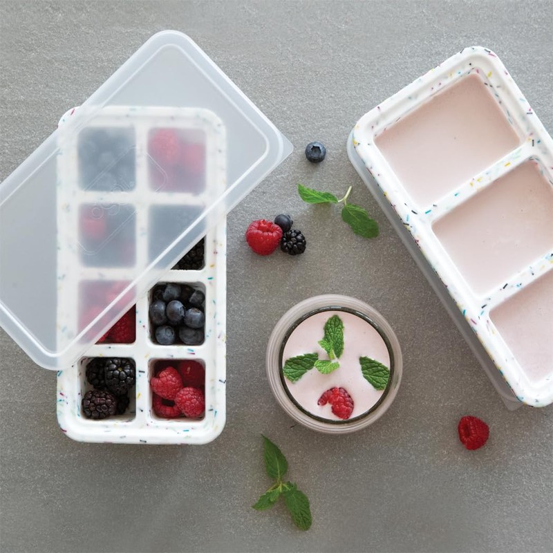 OGGI Prep & Portion Silicone Freezer Trays with Lid -