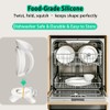 Silicone Flour Funnel with Pouring Shield for KitchenAid 4.5-5QT Mixer
