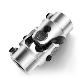 3/4" -30 Spline X 3/4" DD Chrome Steering Universal Joint Single U Joint Shaft