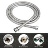 HOMEIDEAS 2m/78" Anti-Kink Leakproof Stainless Steel Shower Hose, with Solid