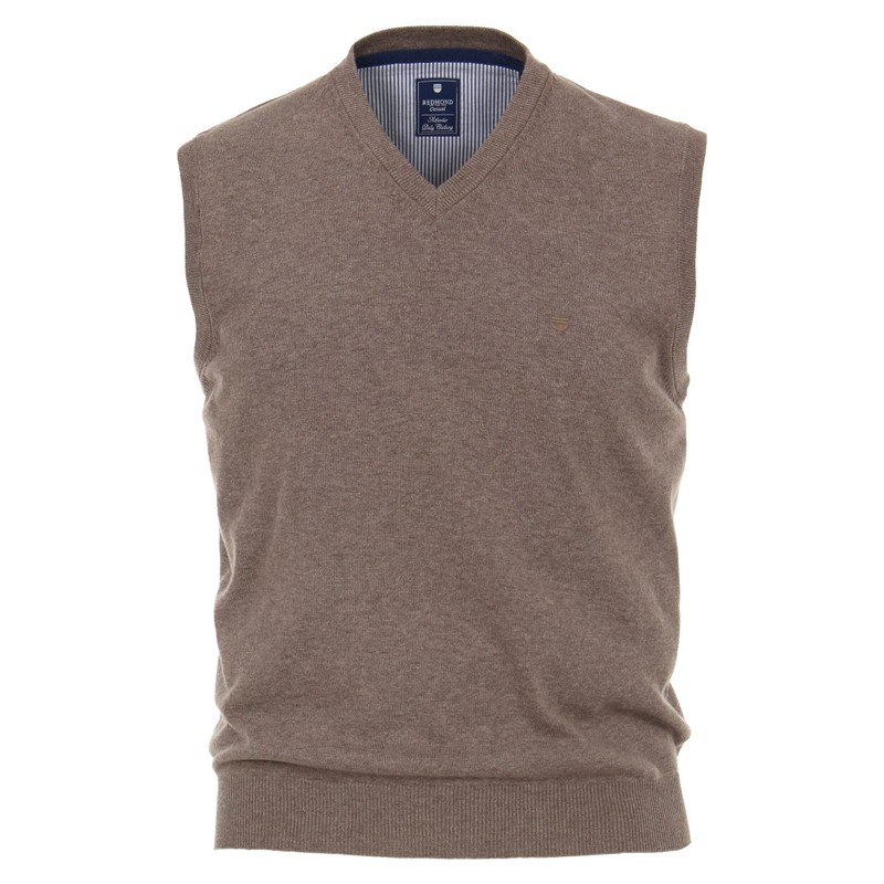 Redmond Plain Sweater Vest, 79 Grey