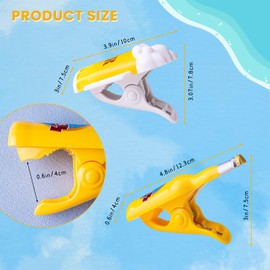 HolyMaji Beach Towel Clips Set of 2, Beer Towel Clips for Beach Chairs, Funny Windproof Clothespins for Patio and Pool Accessories - Ideal for Drying Racks Decorative (Mugs & Bottles)