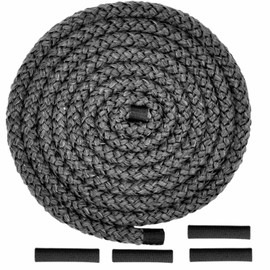 4Mx8mm Fiberglass Rope Circular Braided Fiberglass Gasket Rope Soft Fiberglass Airtight Heat Resistant Gasket for Wood Stove High Temperature Stove Black 4M Length 8mm Thickness