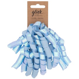 Glick Curl Swirl Baby Blue for Gift Wrapping at Birthday, Valentine's, Father's Day, Anniversary and Other Celebrations, Blue 14 x 13 cm