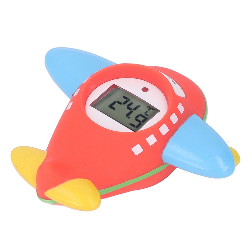 Baby Bath Thermometer IPX7 Waterproof Accurate Cartoon Airplane Shape Small