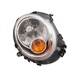 Auto Parts Avenue APA Replacement Headlight for 2007 2008 2009 2010 2011 2012 2013 2014 2015 Mini Cooper Yellow Turn Indicator Design Passenger Right Side 63122751870 MC2503105