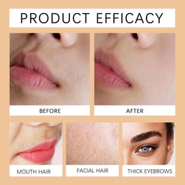 Facial Hair Removal Cream,Gentle Hair Removal Cream for Face,Upper Lip Hair Remover Cream,Effective Quick Depilatory Cream,Safe for All Skin Types,Soothing and Moisturizing,Natural Ingredients